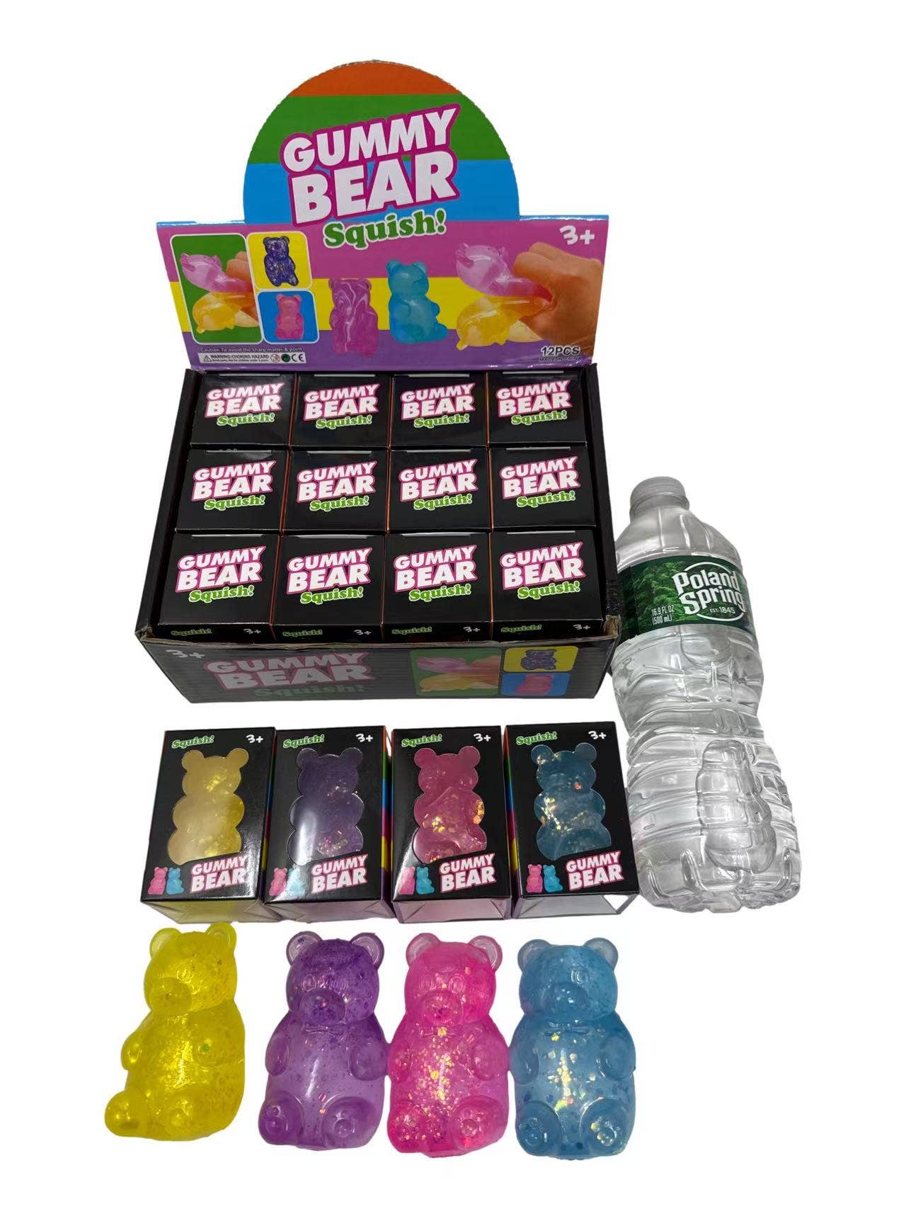 Squishy Glitter Gummy Bear | Palm Size | HOT | Trendy | A030