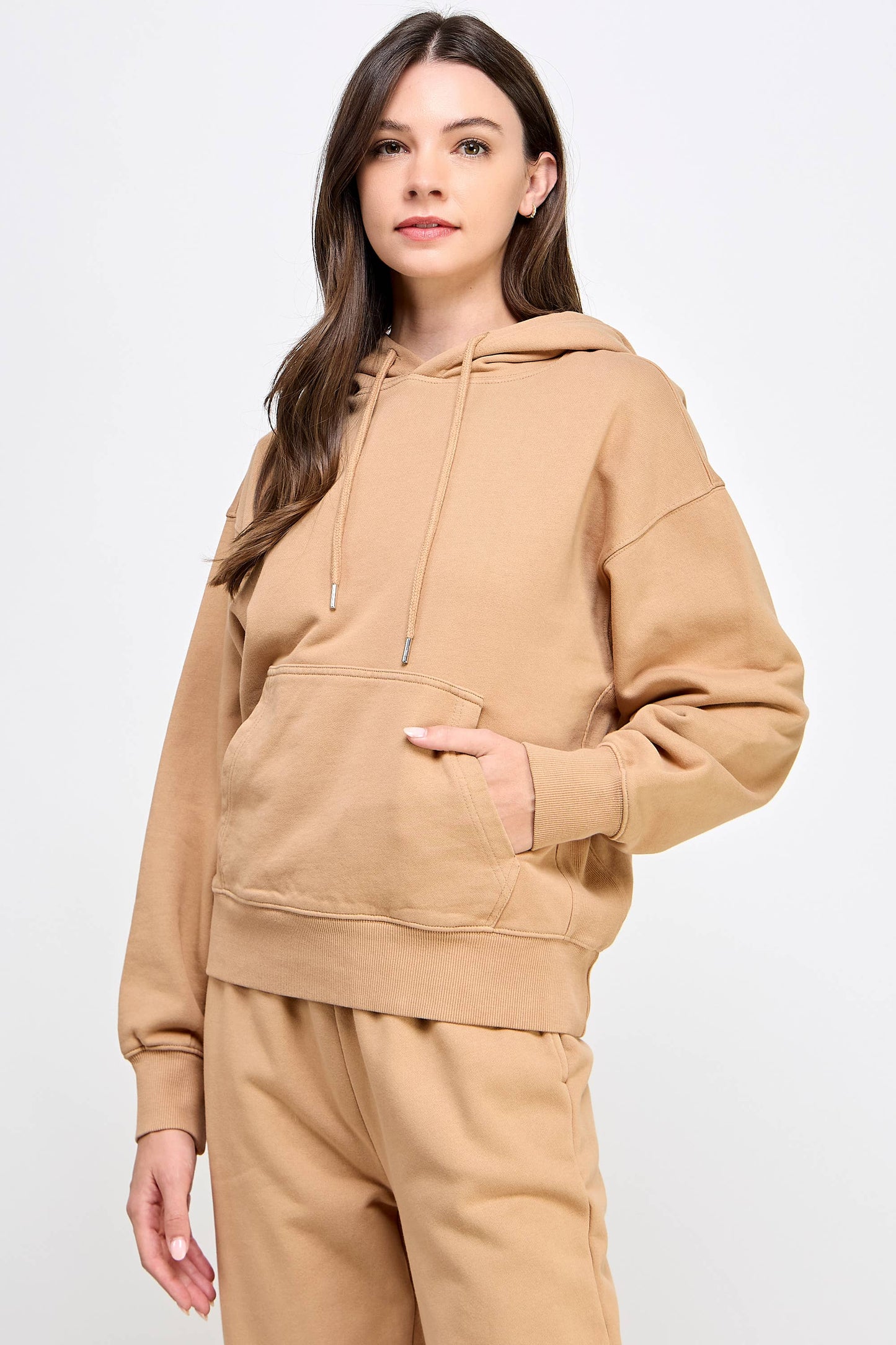 P9005T EVERYDAY SOFT FRENCH TERRY PULL-OVER HOODIE: Gray / MEDIUM