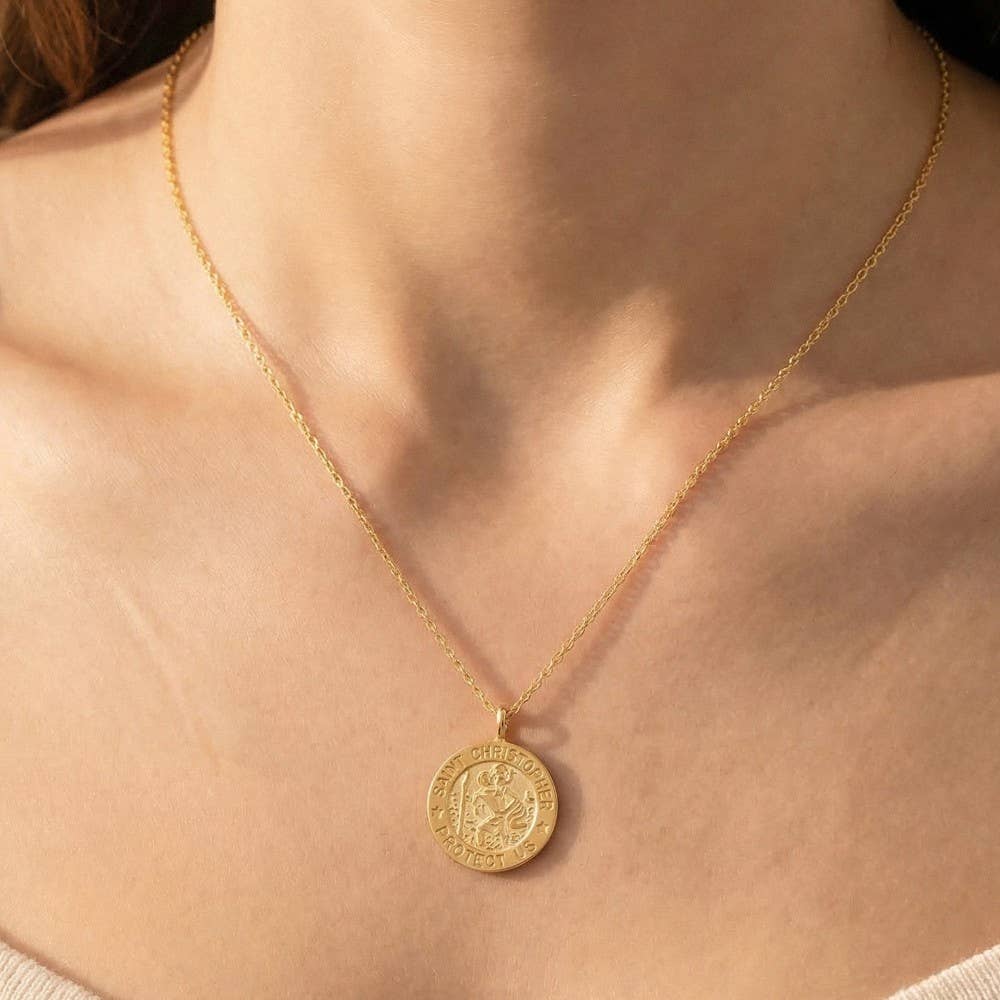 Mini Saint Christopher Necklace: S
