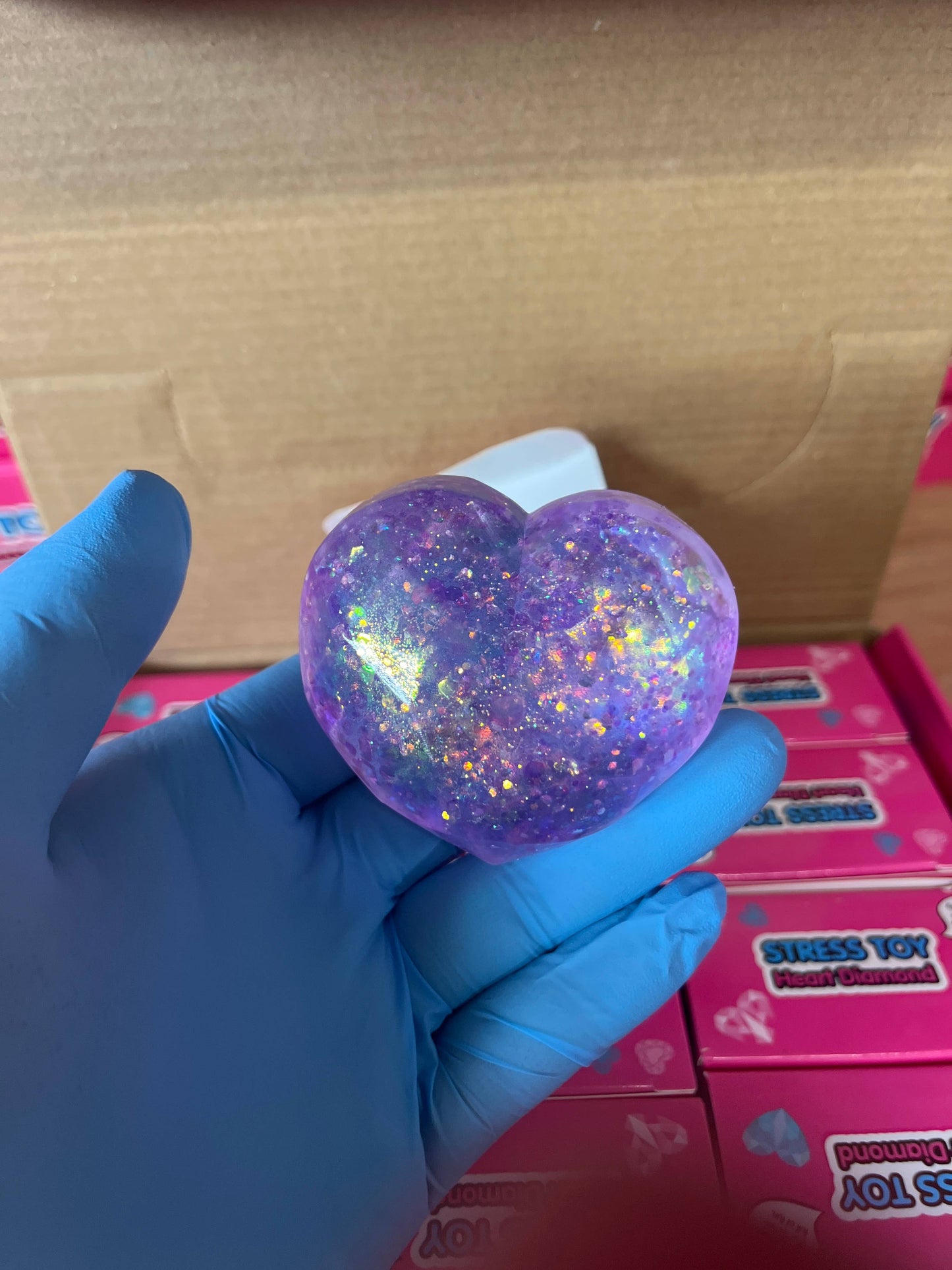 Glitter Heart Diamond Stress Toy | HOT | Trendy | A049