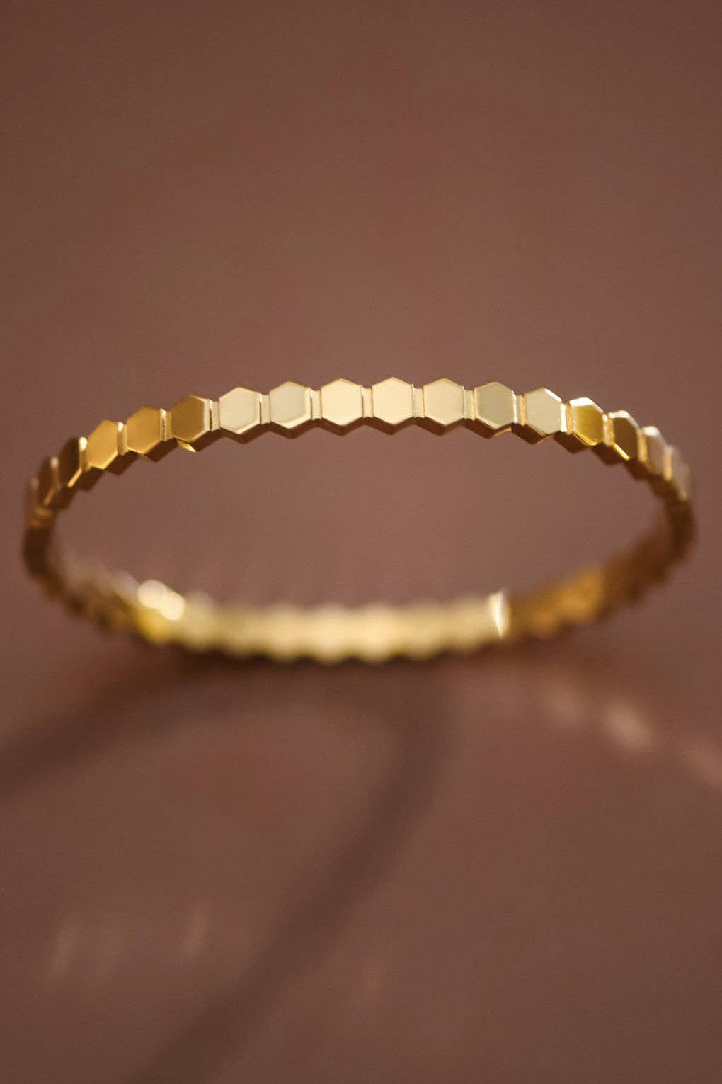18K Gold PVD Plated Waterproof Stainless Steel Bangle - 7617: S0OX3T7617