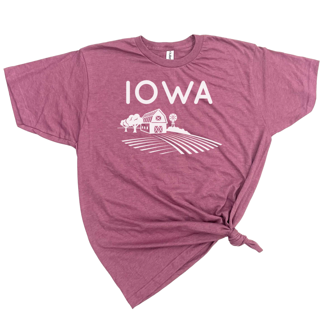 IOWA FARMLAND T-SHIRT MAUVE