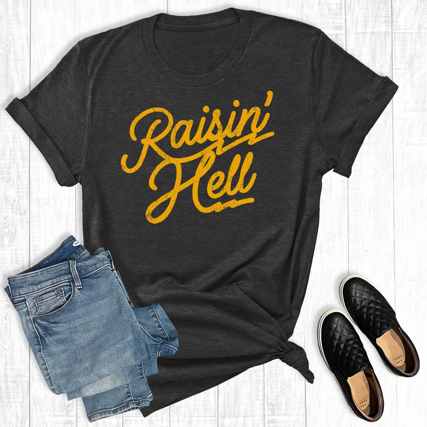 Western Funny Raisin' Hell Graphic Tee