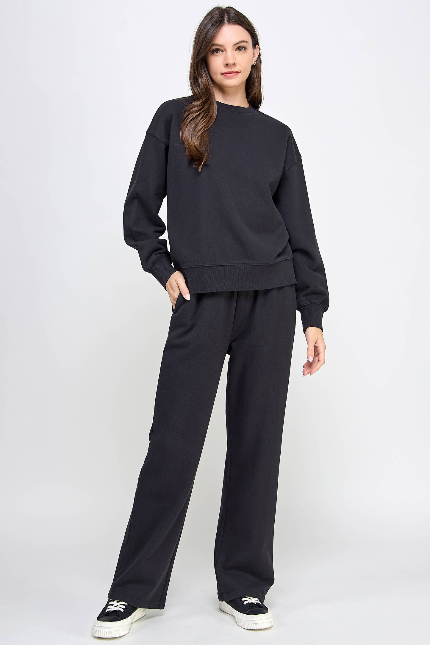 P9004T EVERYDAY SOFT FRENCH TERRY SWEATSHIRT: Gray / SMALL
