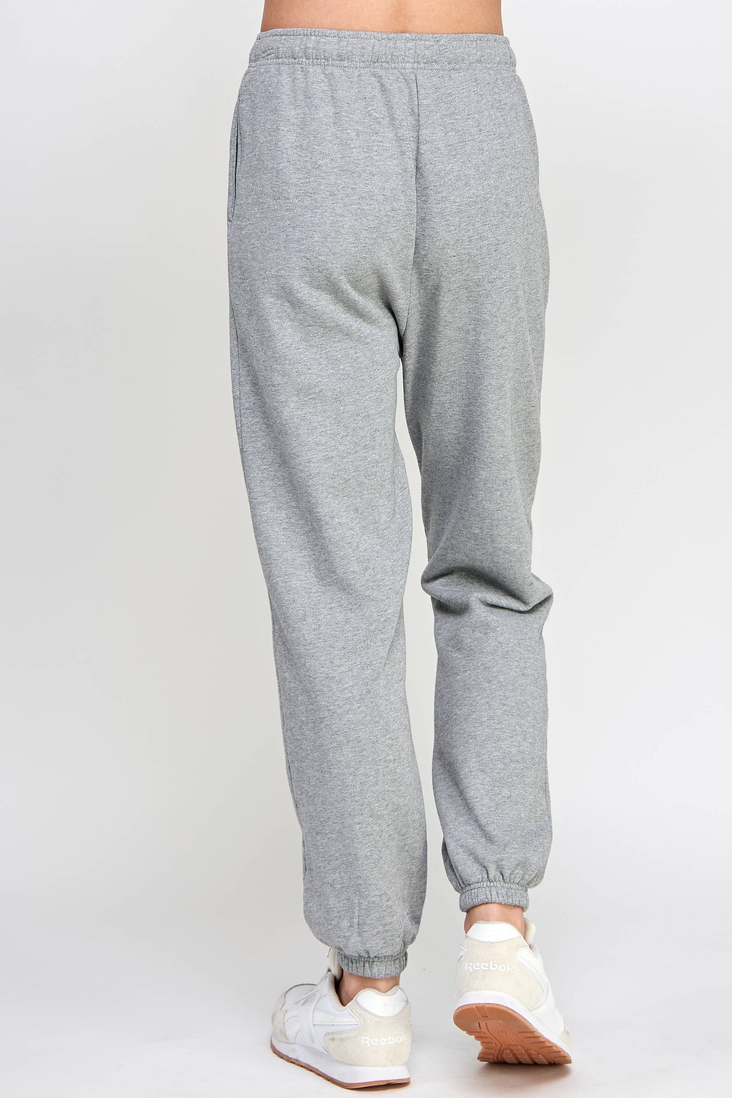 P9002P EVERYDAY HIGH RISE FRENCH TERRY JOGGERS: Black / LARGE