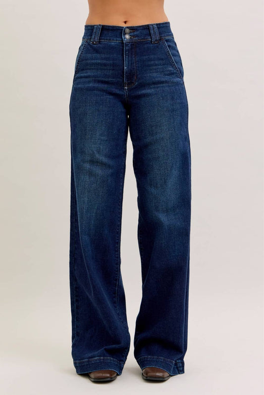 HW Trouser Wide Leg, long inseam DK