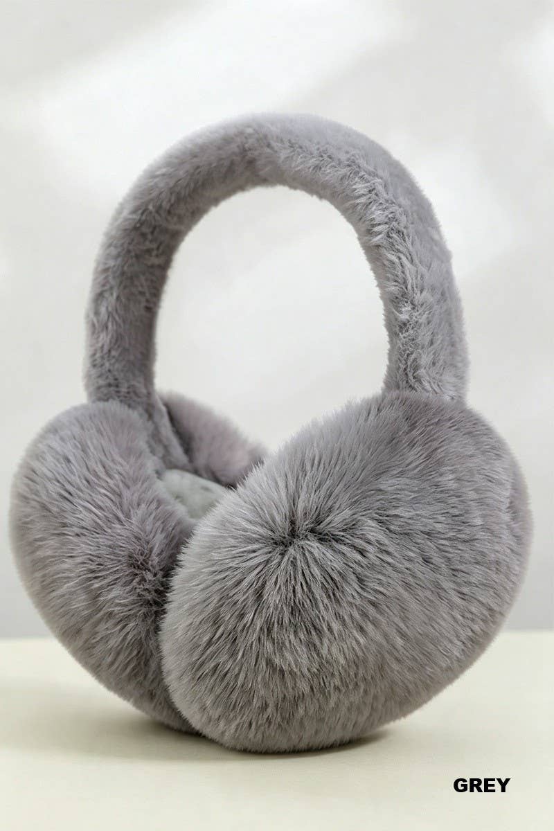 Soft Fluffy Plush Earmuffs: 1(ONE SIZE)