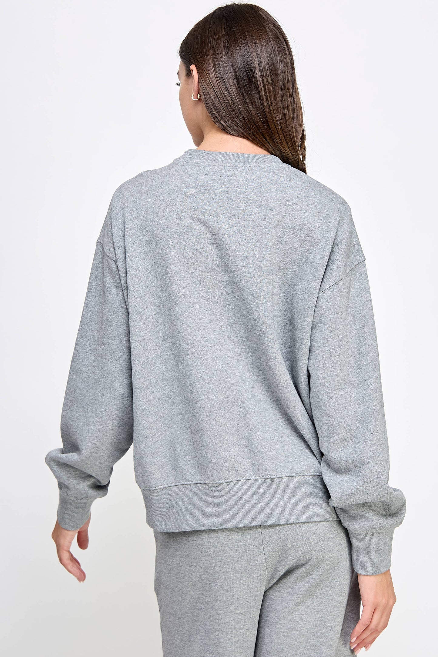 P9004T EVERYDAY SOFT FRENCH TERRY SWEATSHIRT: Gray / SMALL