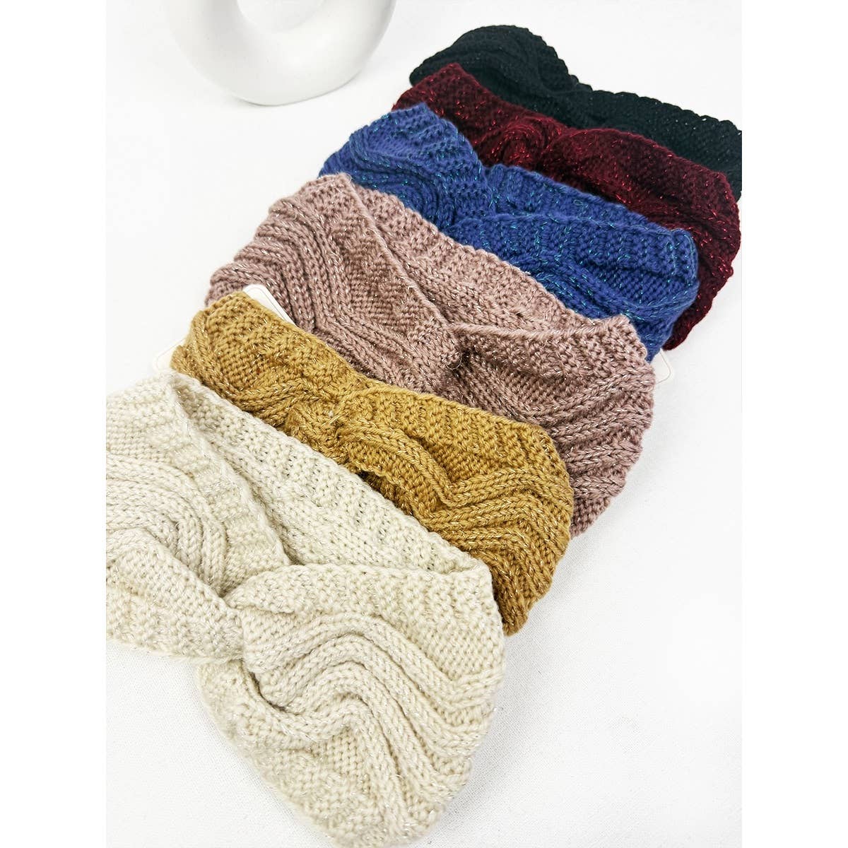 Fashion Winter Knit Headwrap: MIX COLOR / ONE(12)