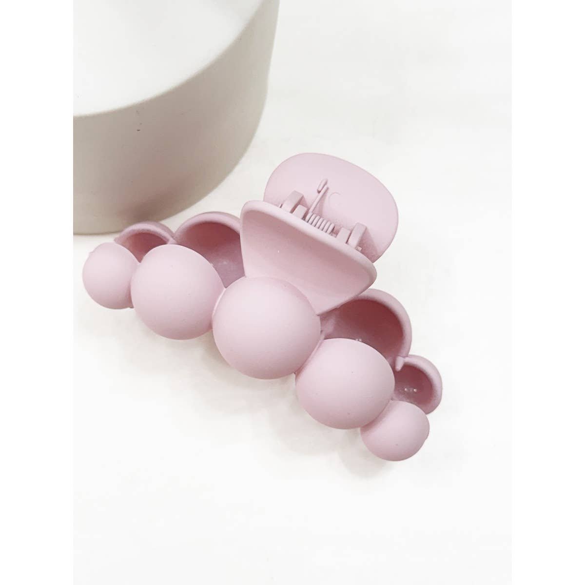 Powdery Soft Matt Bubble Pearl Hair Claw Clips: MIX COLOR / ONE(12)