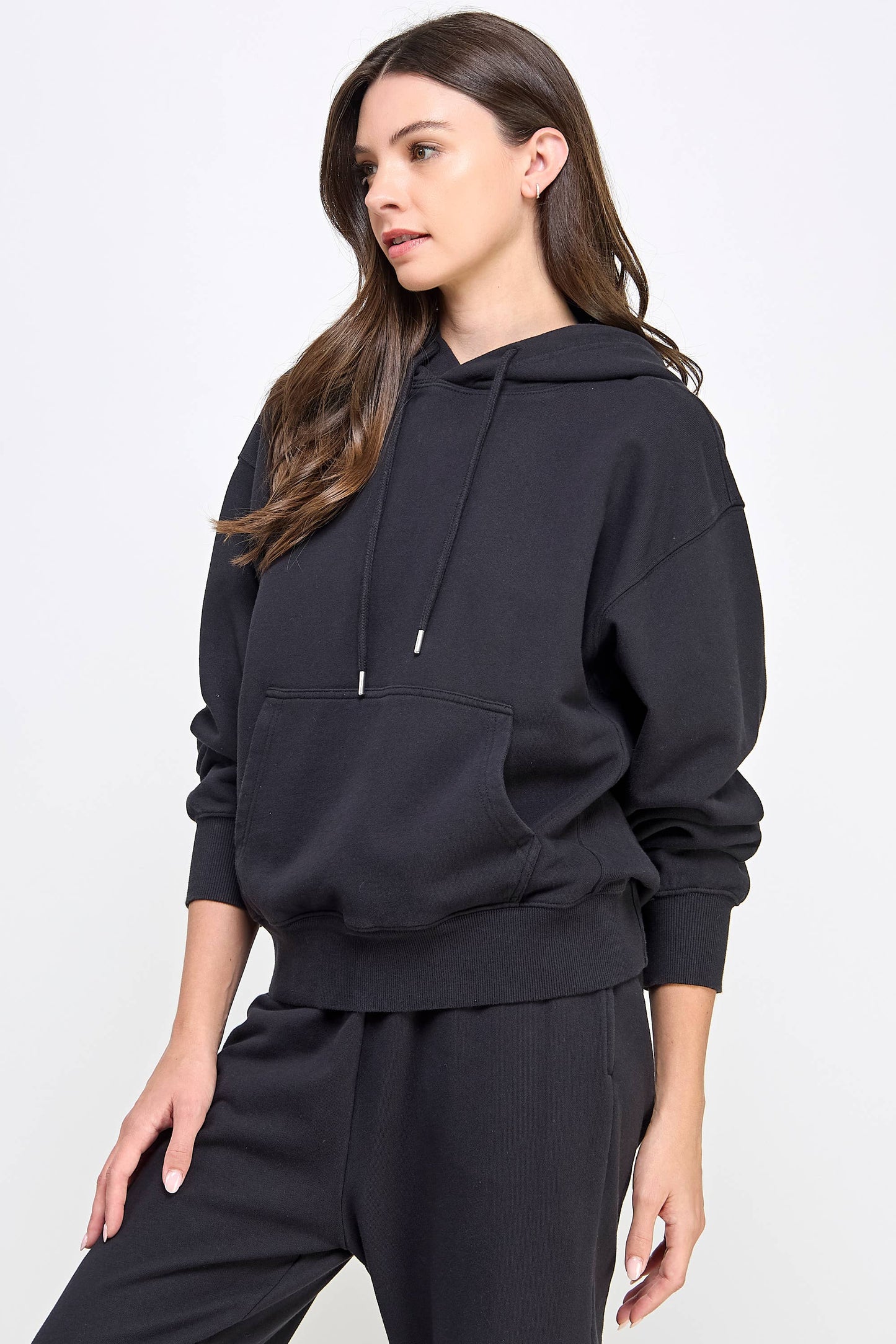 P9005T EVERYDAY SOFT FRENCH TERRY PULL-OVER HOODIE: Black / SMALL