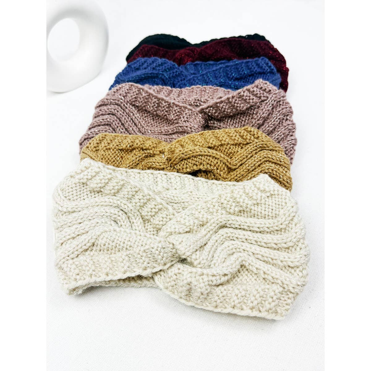 Fashion Winter Knit Headwrap: MIX COLOR / ONE(12)