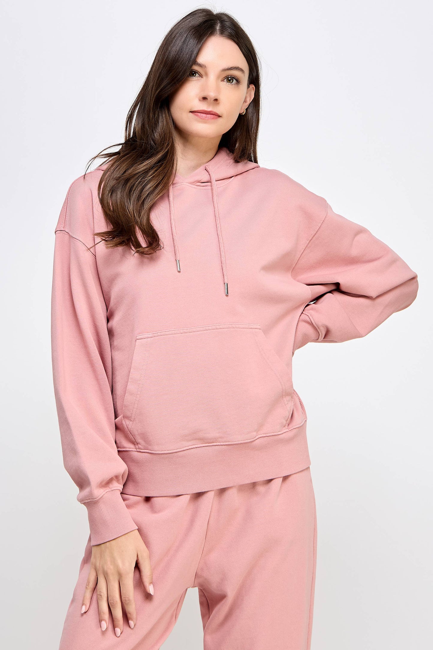 P9005T EVERYDAY SOFT FRENCH TERRY PULL-OVER HOODIE: Gray / MEDIUM