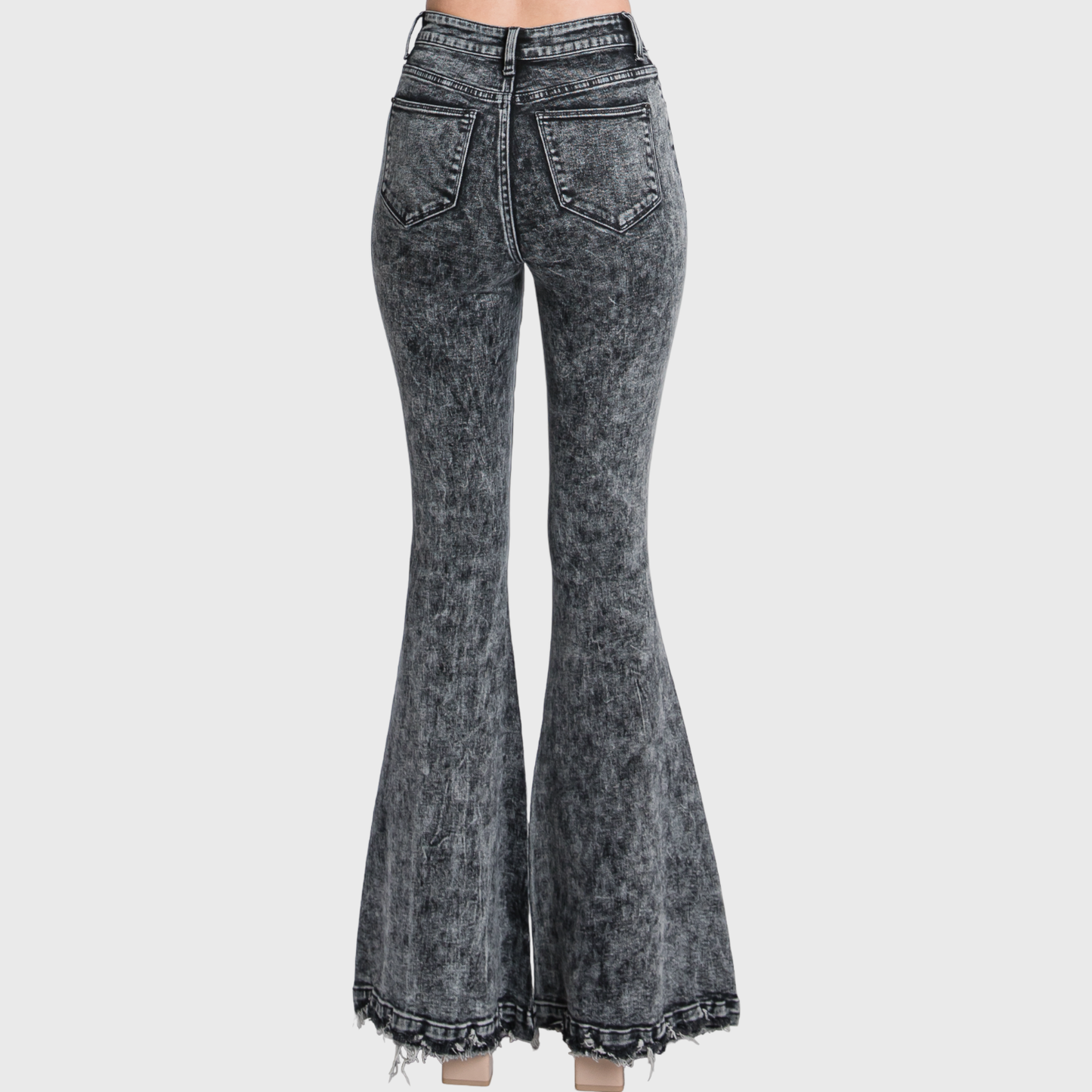 BUTTON UP SUPER HIGH RISE STRETCH EXTREME FLARE