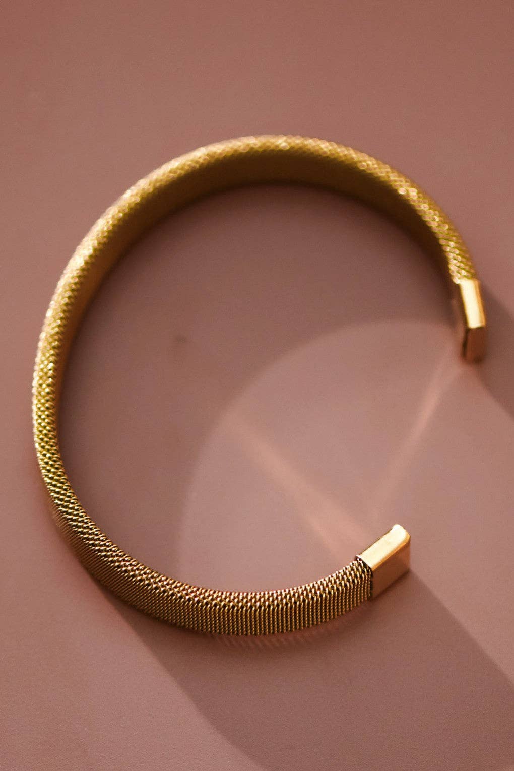 18K Gold Plated Waterproof Stainless Steel Cuff - 6984: S0OX3T6984 Gold
