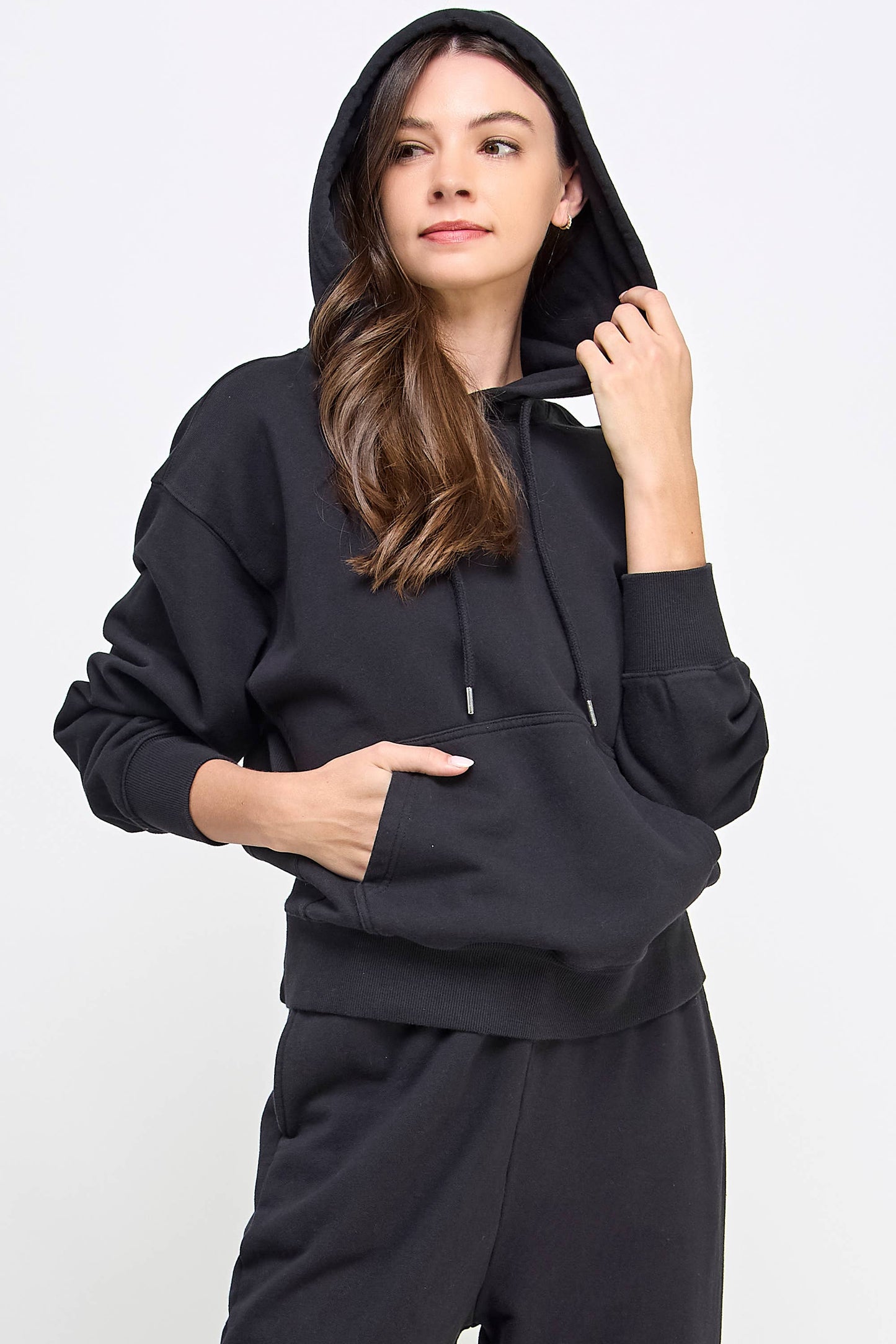P9005T EVERYDAY SOFT FRENCH TERRY PULL-OVER HOODIE: Black / SMALL