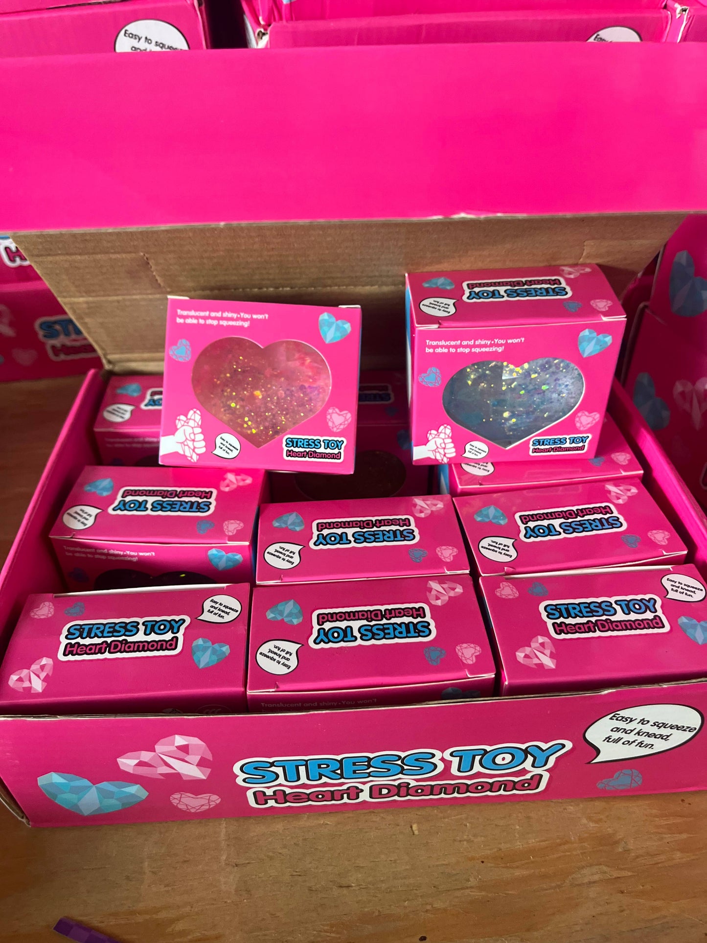 Glitter Heart Diamond Stress Toy | HOT | Trendy | A049