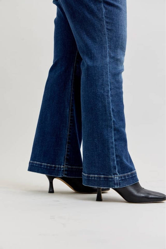 HW Petite Trouser Flare - PLUS: DK  plus sizes