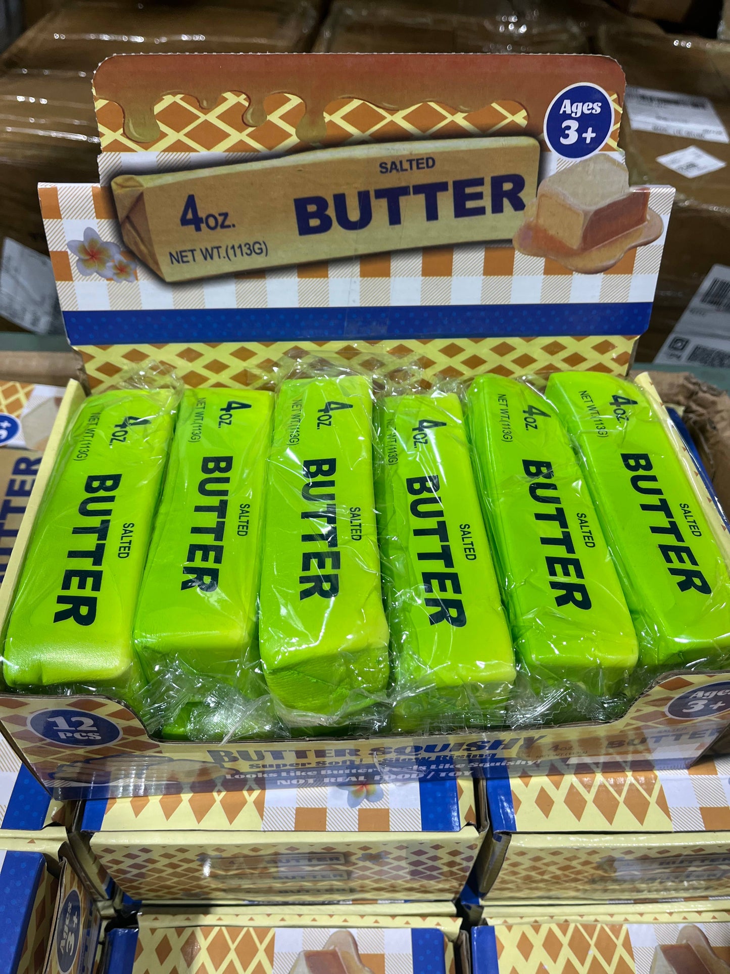 4oz Squishy Green & Blue Toy Butter | Trendy | A005 & A006: Green
