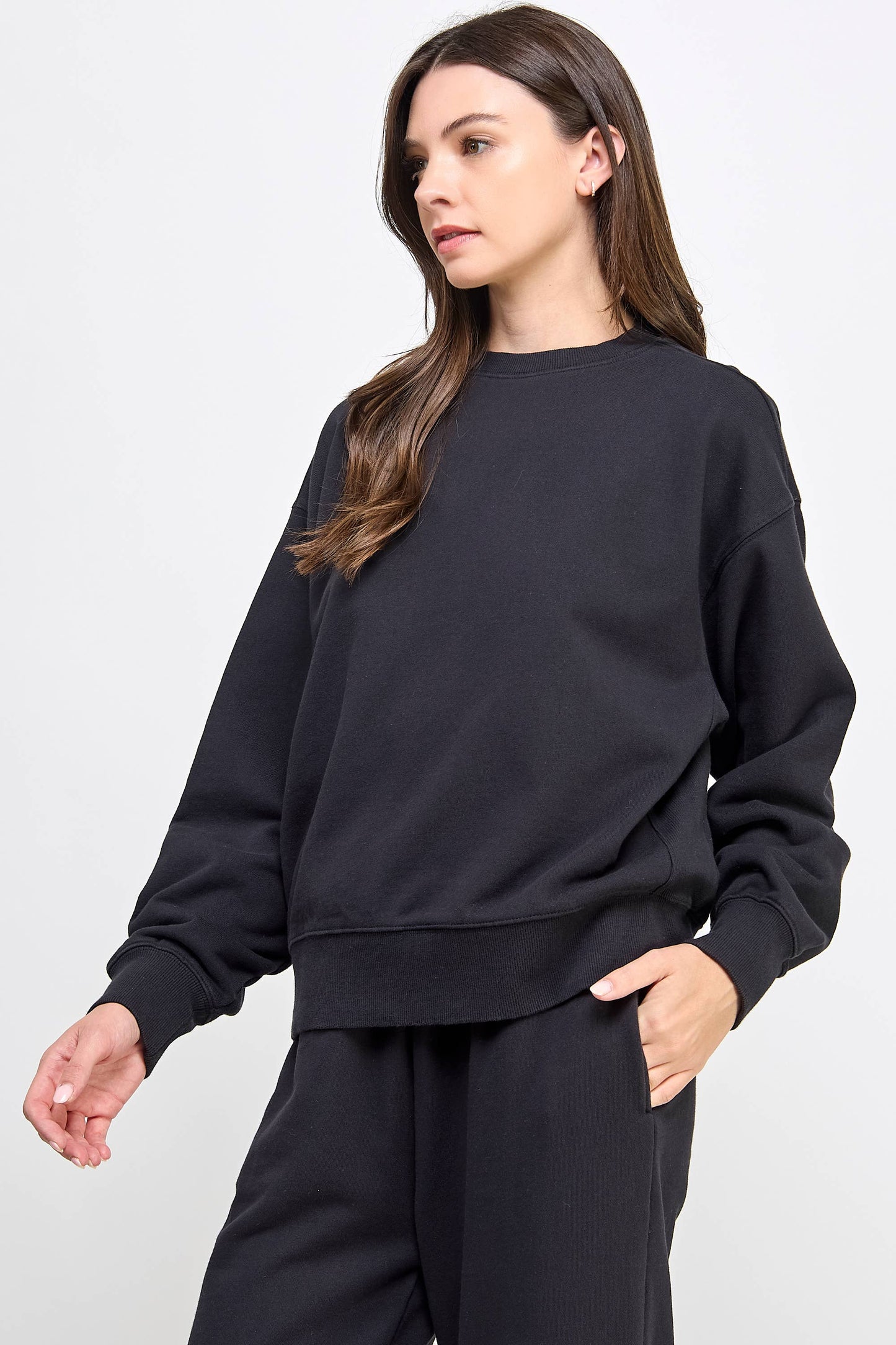P9004T EVERYDAY SOFT FRENCH TERRY SWEATSHIRT: Gray / SMALL