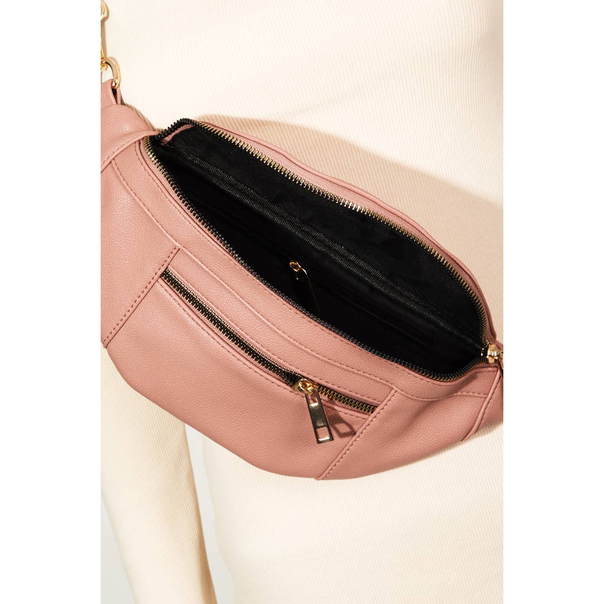 Leather Fanny Pack Bag: IV