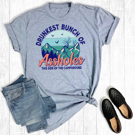 Summer Vacation Funny Camping Graphic Tee