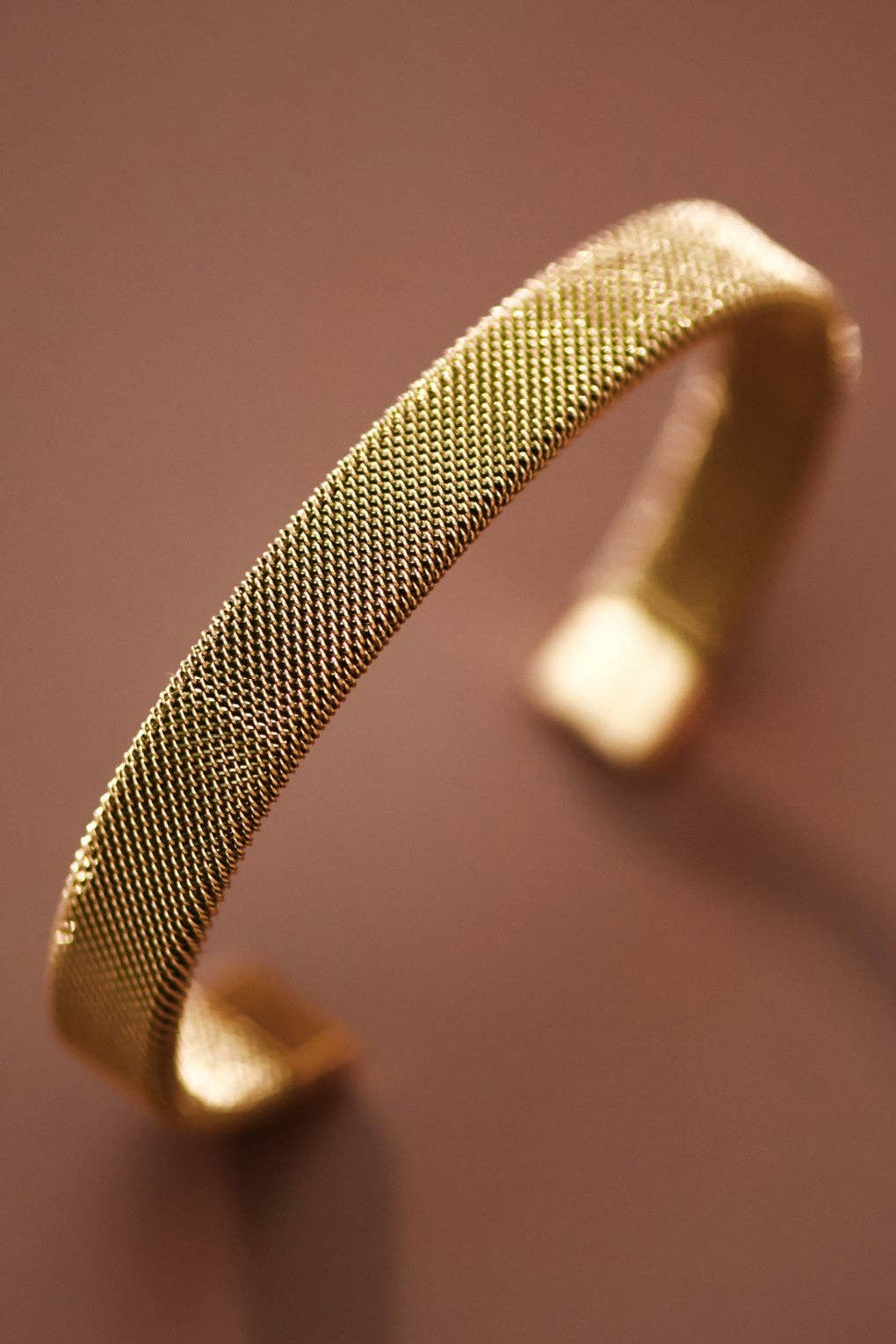 18K Gold Plated Waterproof Stainless Steel Cuff - 6984: S0OX3T6984 Gold