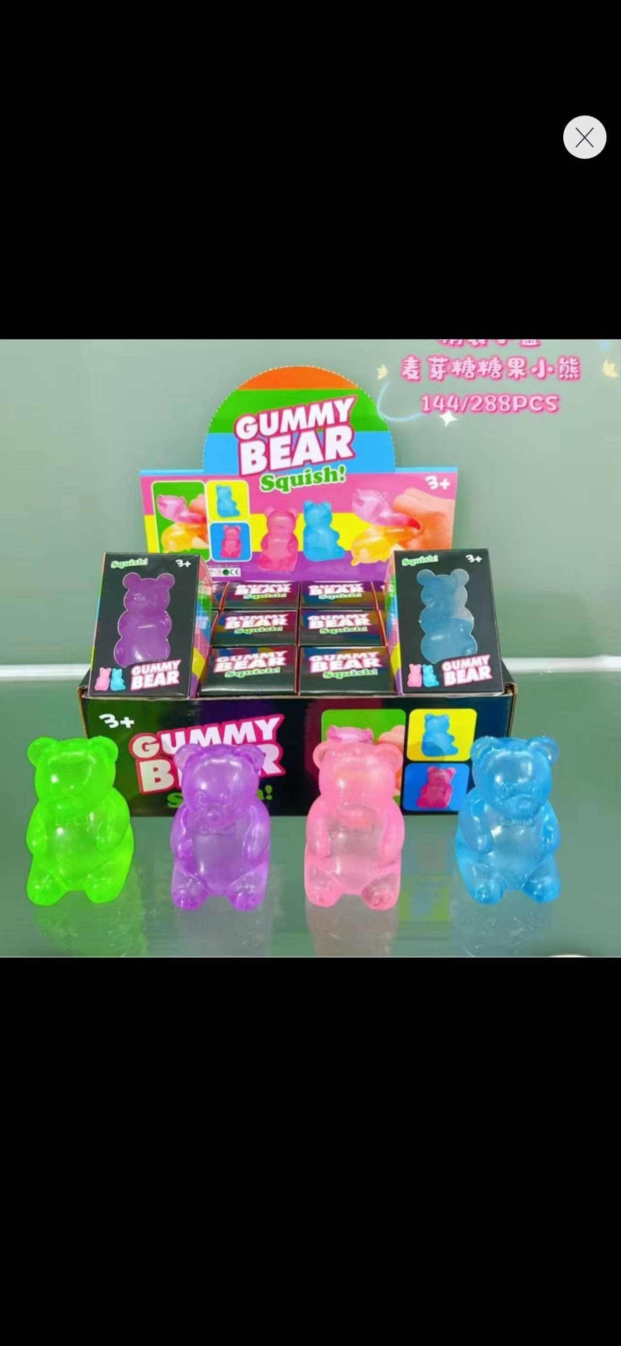 Squishy Solid Gummy Bear | Palm Size | HOT | Trendy | A031