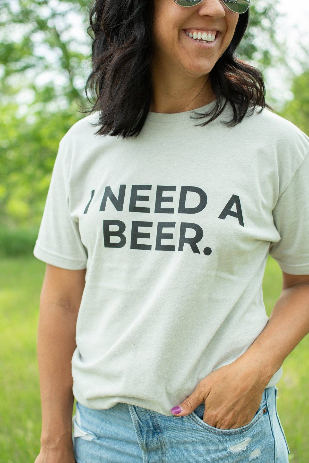 Western 'I Need A Beer.' Graphic Tee