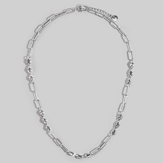 Gold Dipped Paperclip Mariner Chain Necklace: SSV