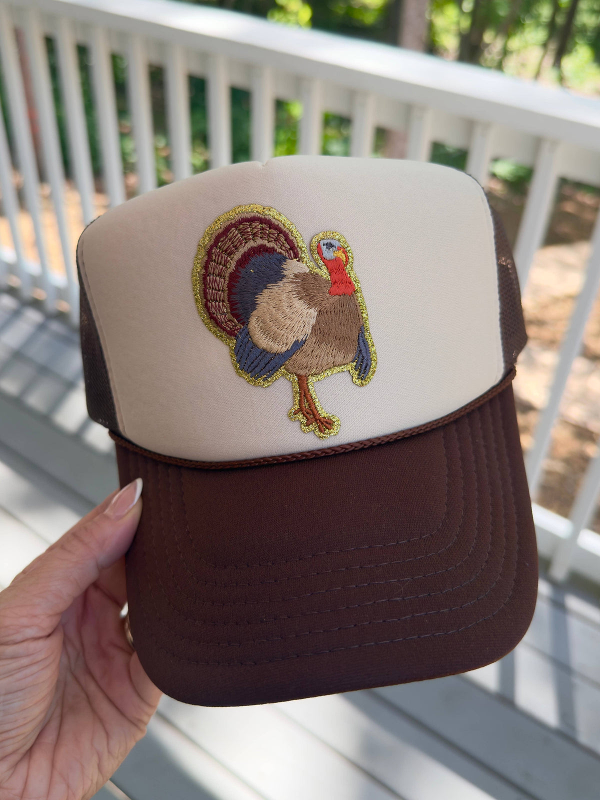 Backwoods Bougie Sequin Trucker Collection: Ta/Brown / Turkey