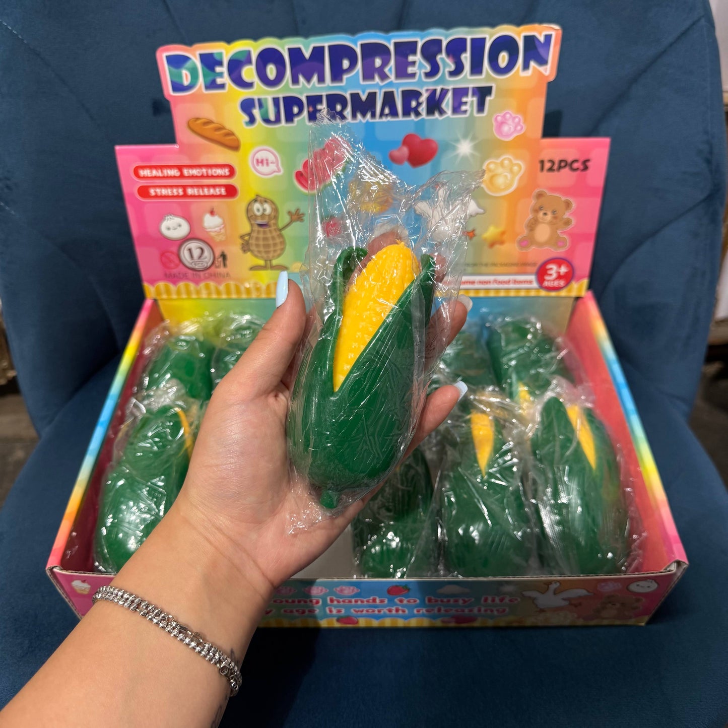 Squishy Green Husk Corn | A011