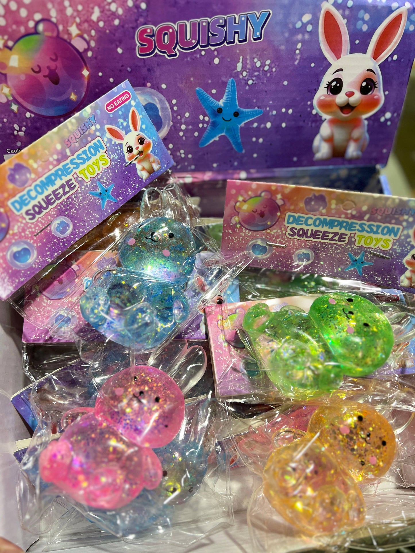 Sugar Squeeze Glitter Bunny 12pc - A104