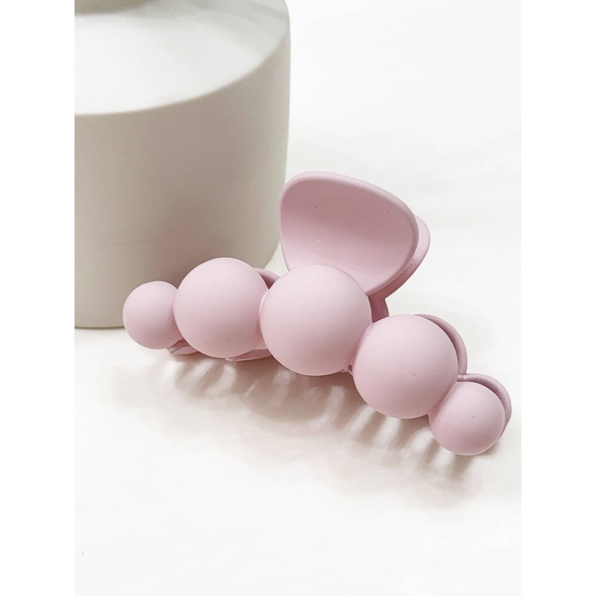 Powdery Soft Matt Bubble Pearl Hair Claw Clips: MIX COLOR / ONE(12)